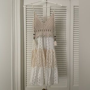 Elegant Lace Patchwork Dress